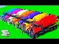 Superheroes Trucks Concrete Mixers Transportation Spiderman Against Obstacles - Mods for GTA 5