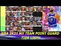 RANKING THE BEST POINT GUARDS IN NBA 2K21 MY TEAM! (MY TEAM PG TIER LIST!)