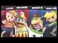 Super Smash Bros Ultimate Amiibo Fights   Request #4943 Lucas & Dedede vs Bowser Jr & Toon Link