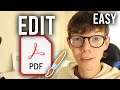 How To Edit PDF File (Quick & Easy) | Edit A PDF File