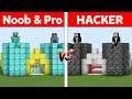 Minecraft NOOB vs PRO vs HACKER - CASTLE BATTLE ! Animation 100% trolling