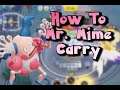 Pokemon Unite Mr. Mime Carry Build | Pokemon Unite Gameplay