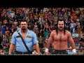 WWE 2K19 steiner & perfect v bossman & the snake