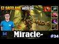 Miracle - Monkey King | EZ SAFELANE with GH (Tusk) | Dota 2 Pro MMR Gameplay #24