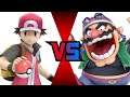 SSBU - Pokémon Trainer Red (me) vs Fake Wario