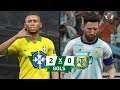 BRASIL 2 x 0 ARGENTINA RECRIADO NO PES 2019 - COPA AMÉRICA