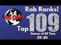 Rob's Top 109 Games of All Time: 29-20