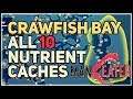 All Crawfish Bay Nutrient Caches Maneater