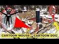DRONE CATCHES CARTOON MOUSE AND CARTOON DOG AT HAUNTED EXPERIMENTAL FARM | CARTOON MOUSE SIGHTING!