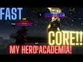 (Easiest!) FASTEST LEVELING METHOD in CORE MY HERO ACADEMIA!!!