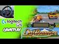 Let's Play OutRunners SEGA Genesis USING STEERING WHEEL | Logitech G29 Gameplay