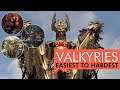 GOD OF WAR | All Valkyrie Boss Fights