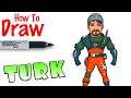How to Draw Turk | Fortnite