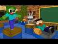 Monster School : FLOOR IS WATER Challenge - Minecraft Animation