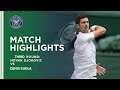 Novak Djokovic vs Denis Kudla - Third Round Highlights | Wimbledon 2021