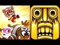 RUN HERO RUN - TEMPLE RUN VS. TALKING TOM HERO DASH (Android, iOS Gameplay, Walkthroug)