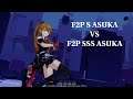 F2P SSS Rank Asuka Vs S Rank Asuka In Honkai Impact 3rd V4.5 Beta
