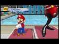Mario & Sonic en los Juegos Olímpicos Beijing 2008 de Wii con Dolphin. Natación 100 m libres