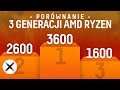 NOWY KRÓL OPŁACALNOŚCI | Porównanie AMD Ryzen 5 3600 vs 2600 vs 1600