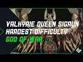 Valkyrie Queen Sigrun Kill - Hardest Difficulty | God of War