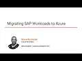 Azure Skills: Migrating SAP Workloads to Azure Course Preview