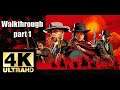 Red Dead Redemption 2 Online Walkthrough  Part 1- Intro , custom character & Mission #1 - [ 4K ]