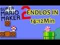 Mario Maker 2 Endless Speedrun [16 Level on Easy] in 14:12Min