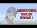 Minecraft Sarada Uchiha Pixel Art Tutorial Part 1 (Boruto | Naruto)
