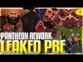Pantheon Rework LEAKED On PBE! Rework Coming SOON! New In-Game Assets - League of Legends