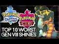 Pokémon Sword and Shield | Top 10 Worst Gen VIII Shinies