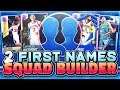 USING PLAYERS WITH TWO FIRST NAMES! NBA 2k19 MyTEAM SQUAD BUILDER!