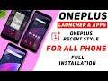 Install OnePlus System Launcher And Apps For All Phone | OnePlus Recent Style [Root]