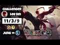 Lee Sin vs Gwen EU Challenger JUNGLE (11/3/9) - v11.17