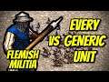 FLEMISH MILITIA vs EVERY GENERIC UNIT | AoE II: Definitive Edition