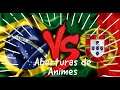 Português a reagir aberturas de animes BR vs PT