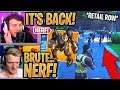 Streamers React to Zombies and Retail Row *BACK* & BRUTE Nerf! - Fortnite Moments