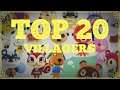 Top 20 Villagers - Animal Crossing New Horizons