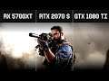 RX 5700XT vs. RTX 2070 Super vs. GTX 1080 Ti Call of Duty: Modern Warfare (Ground War)