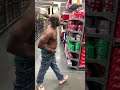 crackhead black man trashing supermarket