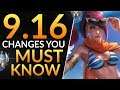 What YOU MUST KNOW in Patch 9.16 - HUGE Changes: Reworks and Meta Tips | League of Legends Pro Guide