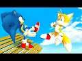 GTA 5 Sonic Vs Tails Crazy Ragdolls (Euphoria Physics, Fails, GTA5 Funny Moments)