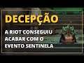 DECEPÇÃO COM O EVENTO SENTINELAS DA LUZ