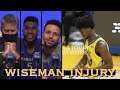 📺 Kerr/Looney/Stephen Curry: Wiseman’s wrist injury (re-evaluated in 7-10 days, rotation, mood)