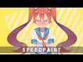 【Speedpaint】How Clumsy you are, Miss Ueno 上野さんは不器用