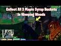 Mancake - Fortnite collect all 3 maple syrup buckets in Weeping Woods