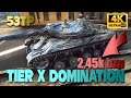 53TP: Domination in T10 battle, 2,45k bxp - World of Tanks