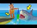 ANIMATRONICS  BALDIS BASICS VIROU COMIDA DE MEGALODON? | GTA 5 Five Nights at Freddy's