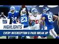 EVERY Interception & Pass Break Up from 2020 Season | New York Giants