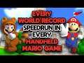 Every World Record Speedrun in Every Handheld Mario Game (Any%)