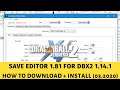 Save Editor 1.81 For DBX2 V1.14.1 - Hướng Dẫn Cài Đặt Và Sử Dụng (20.03.2020)